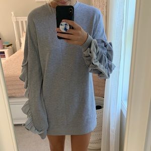 Missguided Ruffle Sweater Dress
